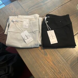 Dear Scarlett Women's Skinny Pants - Black and Cream